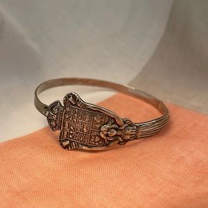 Sterling Silver Vintage Bracelet with Woman